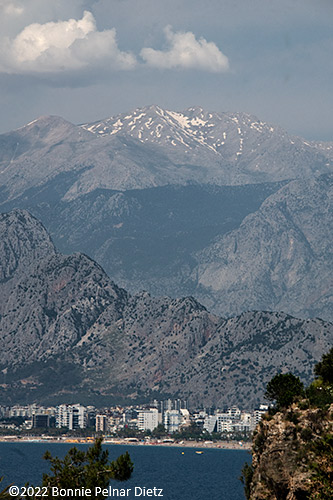 Antalya coastal view of the mountains