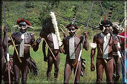 IRIAN JAYA LOCAL PEOPLE WEARING PENIS GOURDS